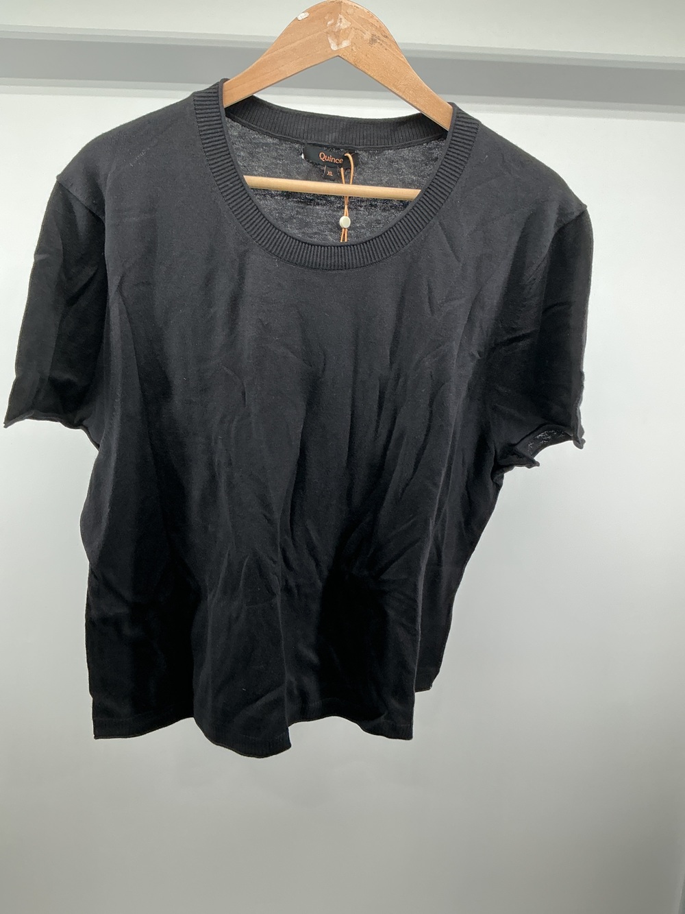 Lightweight Cotton Cashmere Relaxed Sweater Tee